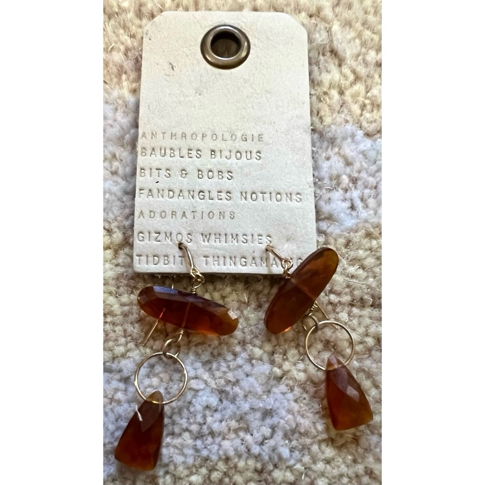 Anthropologie Wind Chime Drop Earrings